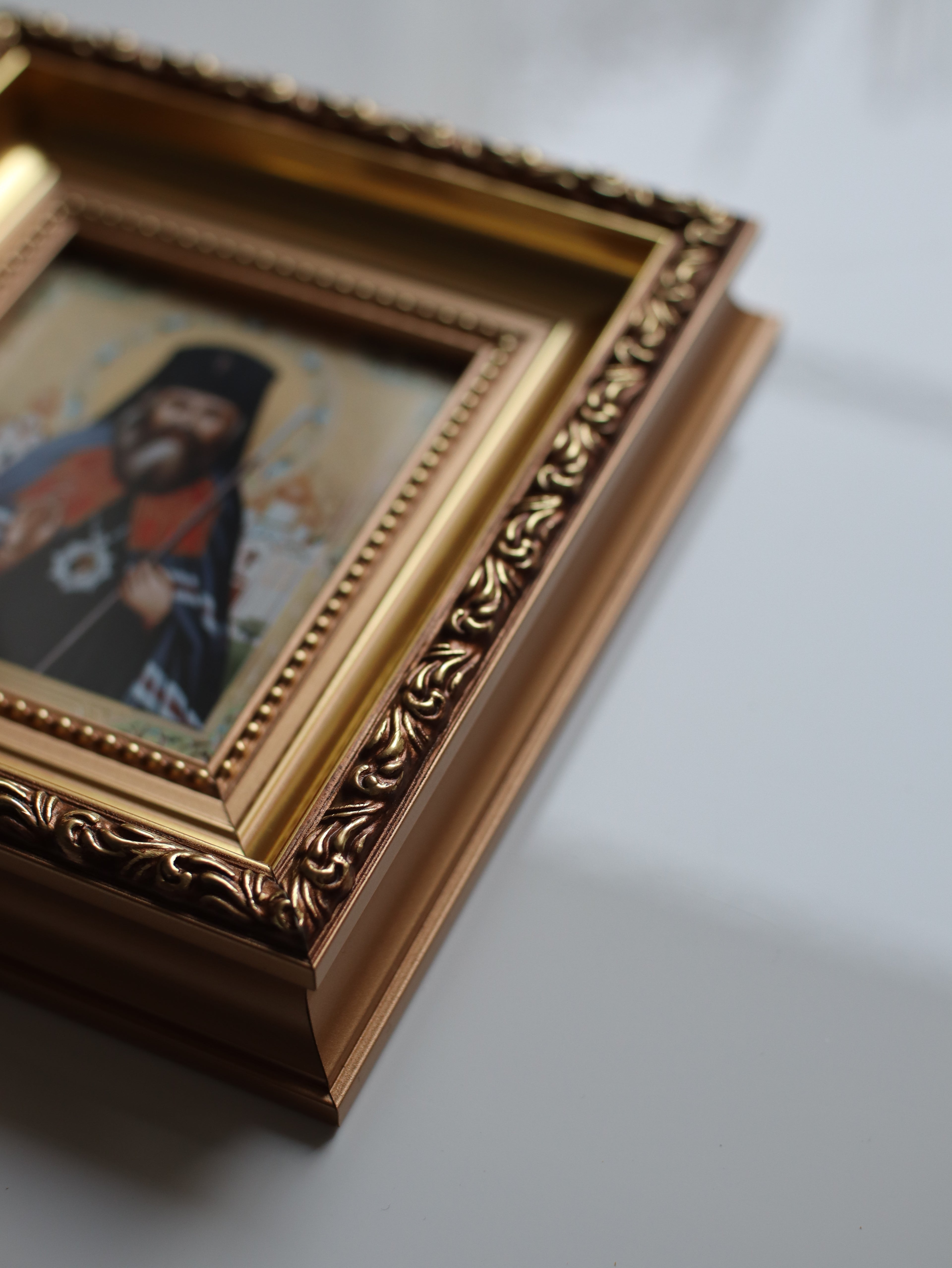 Printed Icon of Saint John of Shanghai in Wooden Frame