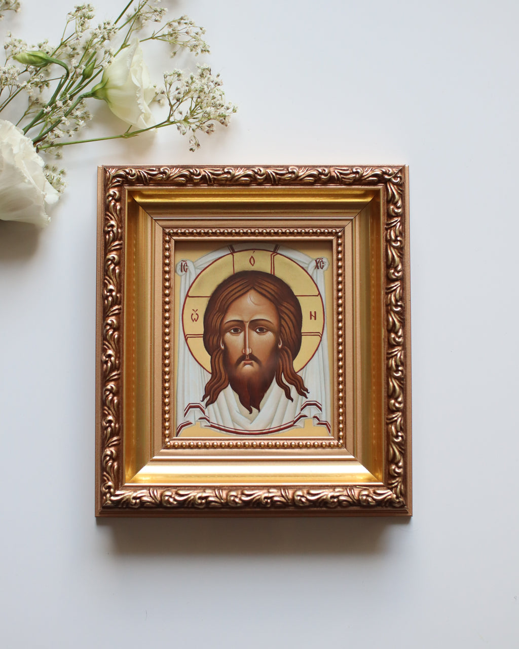 Printed Icon of the Holy Mandylion (Image Not Made by Hands)